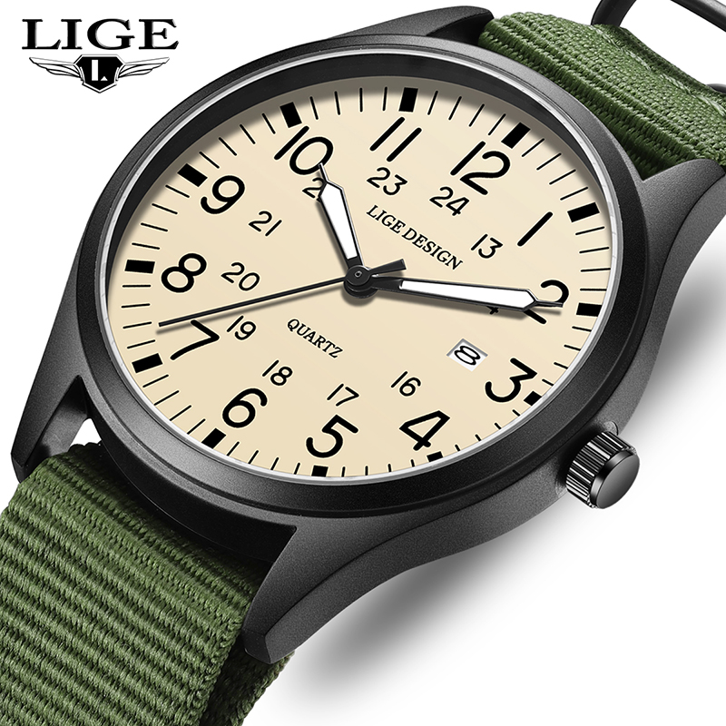 Luxury Watch Leather - LIGE 2025 TOP NEW quartz wristwatch