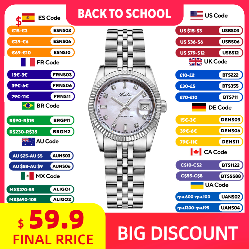 Luxury Watch & Jewellery Recensioni - ADDIES 585 Quartz Women's Watches Sapphire