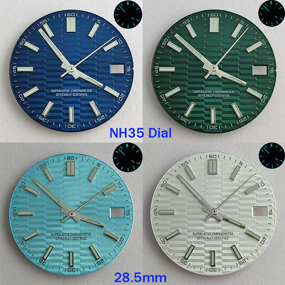 28.5mm NH35 dial NH35 hands bl - Luxury Watch With Green Dial review and price