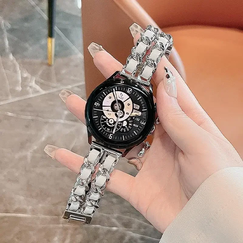 Luxury Leather+metal Band For  - Luxury Watch Galaxy review and price