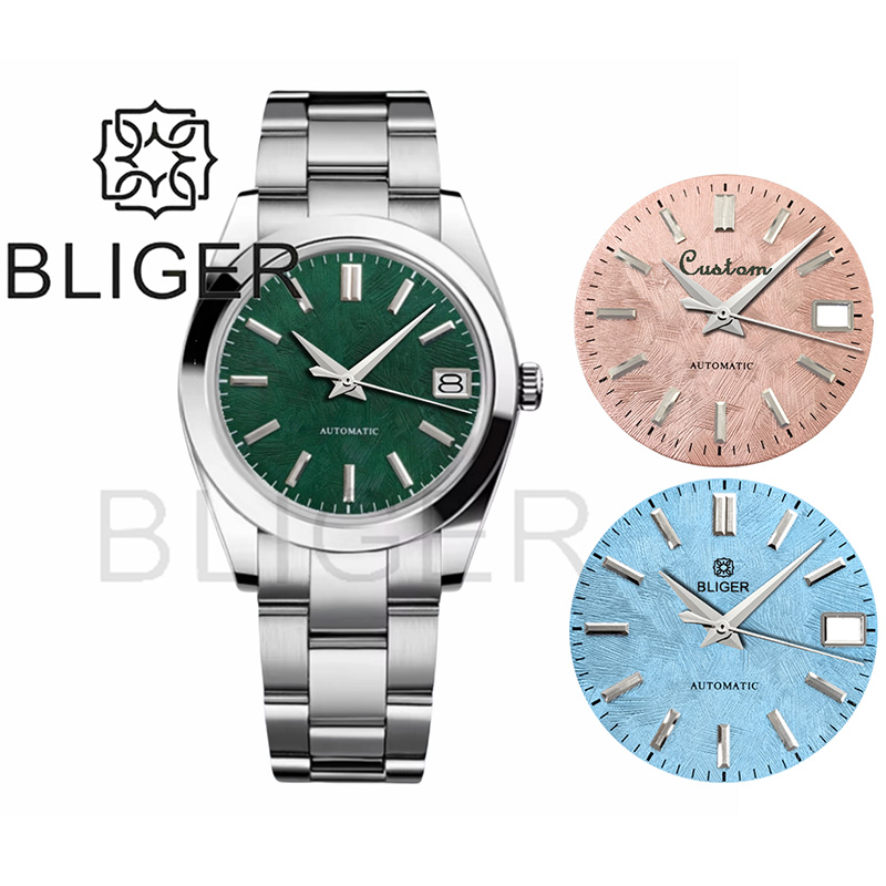 BLIGER 36mm39mm Custom logo Gr - Luxury Watch With Green Dial review and price