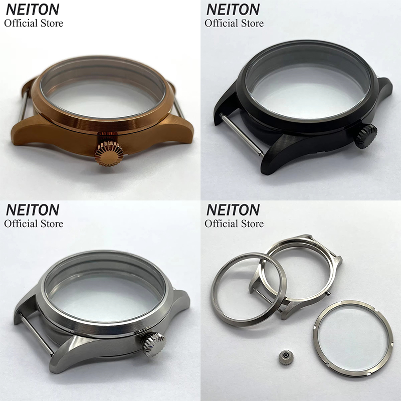 NEITON 42mm Manual Watch Case  - Luxury Watch Black review and price