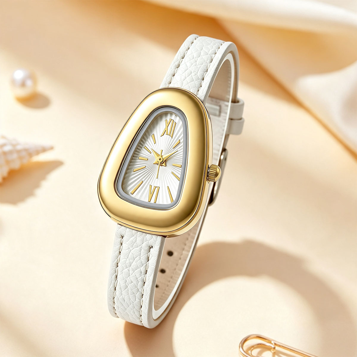 Irregular Oval Quartz Watches  - Watch Triangle Luxury review and price