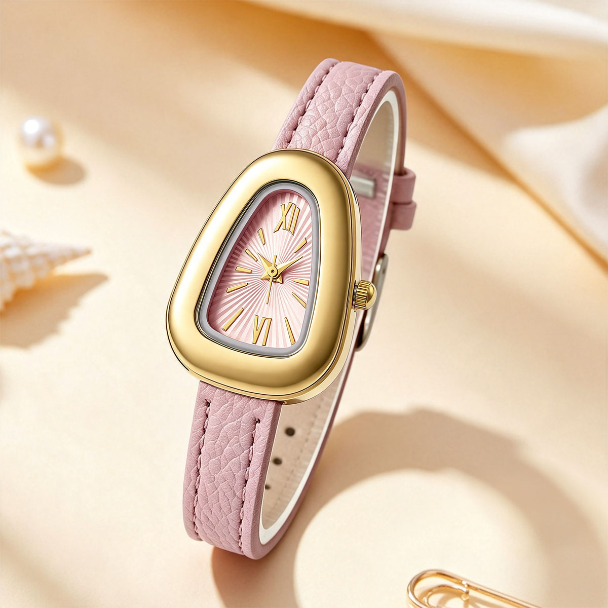 Irregular Oval Quartz Watches  - Watch Triangle Luxury review and price