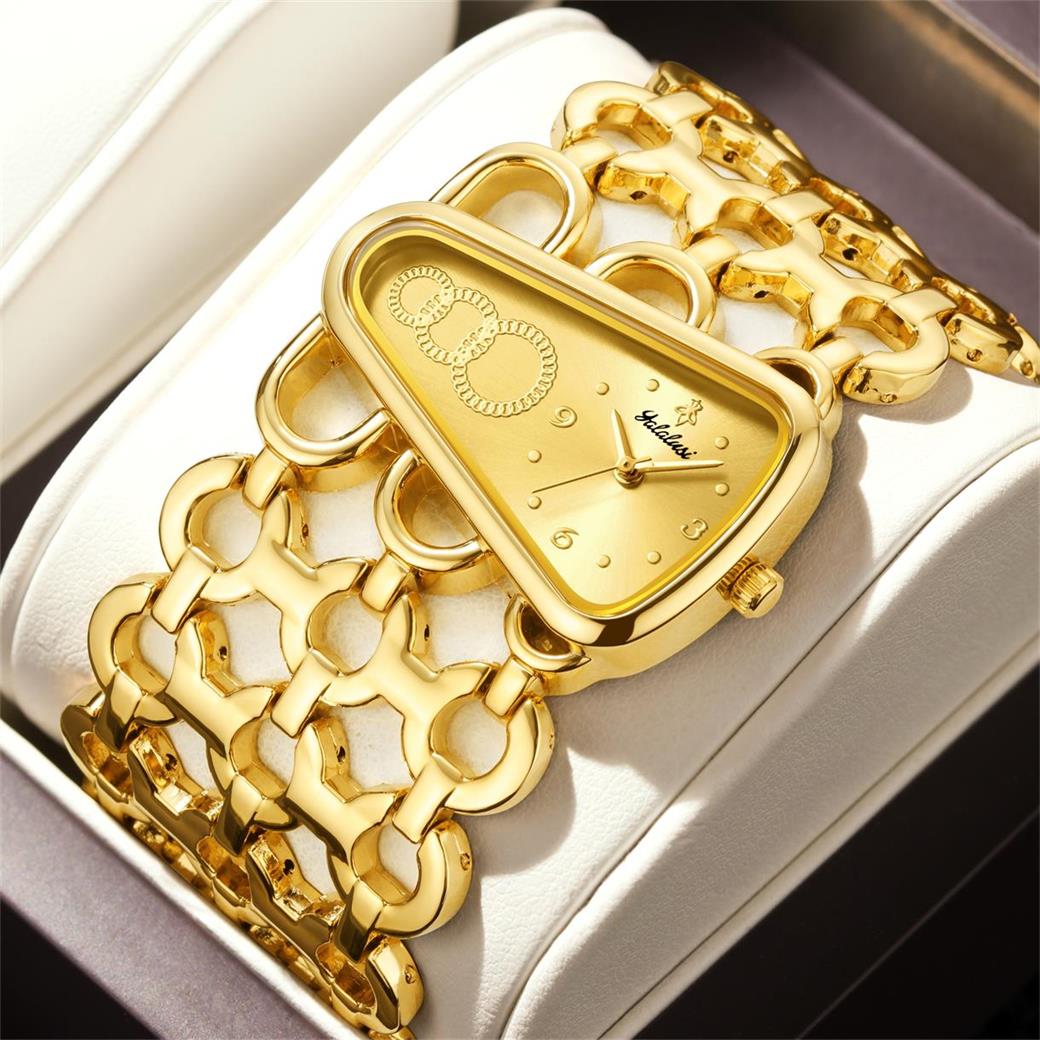 YaLaLuSi Women Triangle Gold W - Watch Triangle Luxury review and price