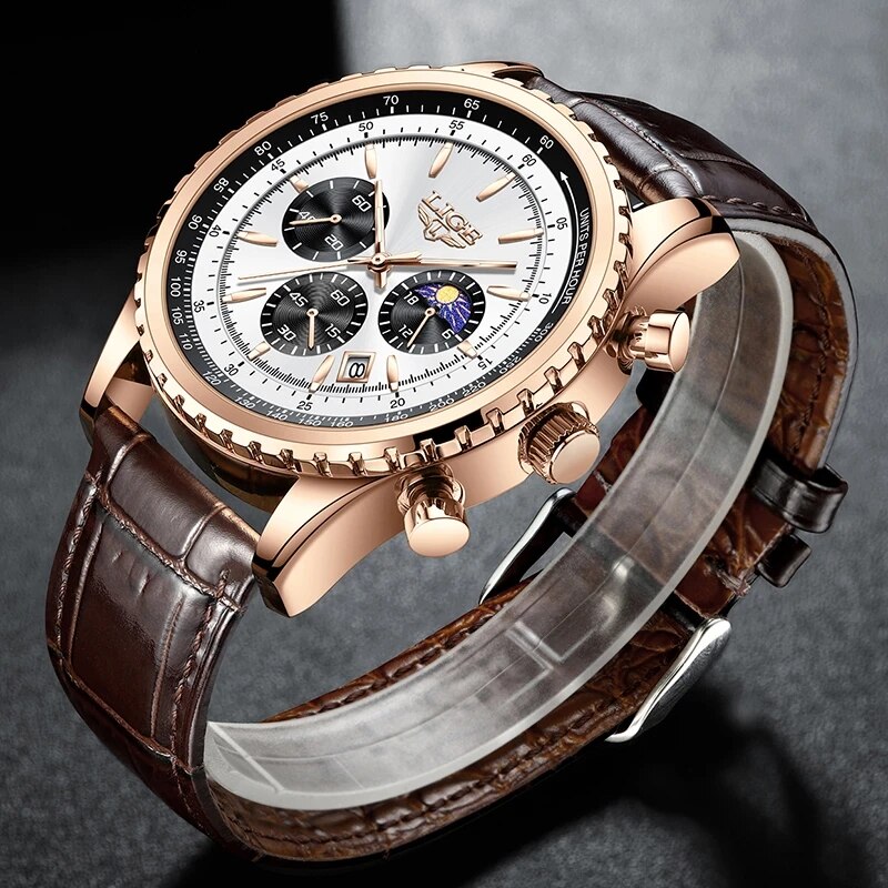 LIGE New Mens Watches Top Bran - Luxury Watch Low Price review and price