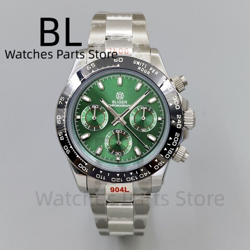 BLIGER 39mm Luxury Green Dial  - Luxury Watch With Green Dial review and price