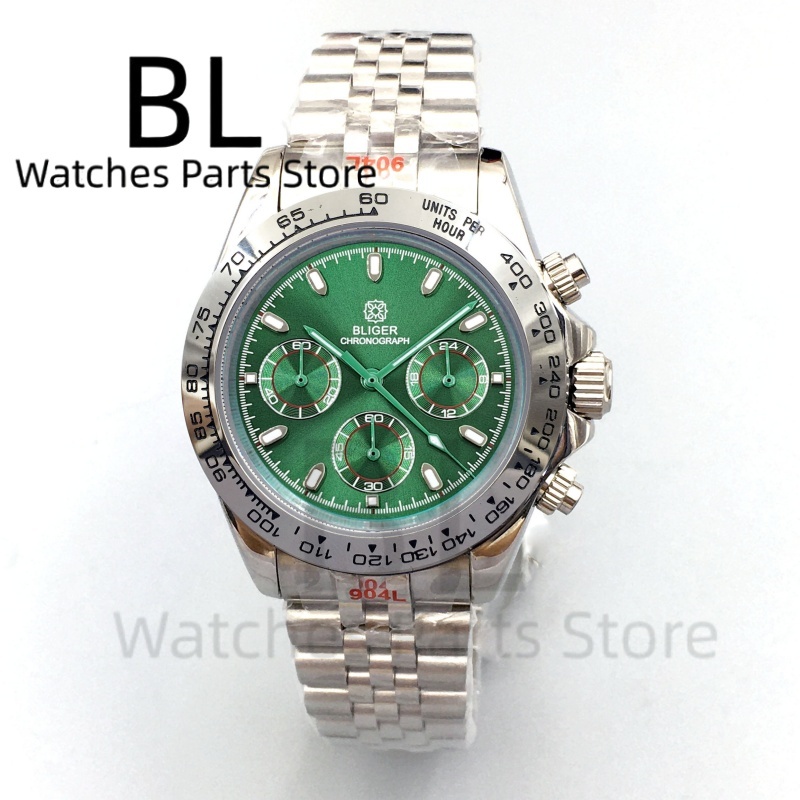BLIGER 39mm Luxury Green Dial  - Luxury Watch With Green Dial review and price