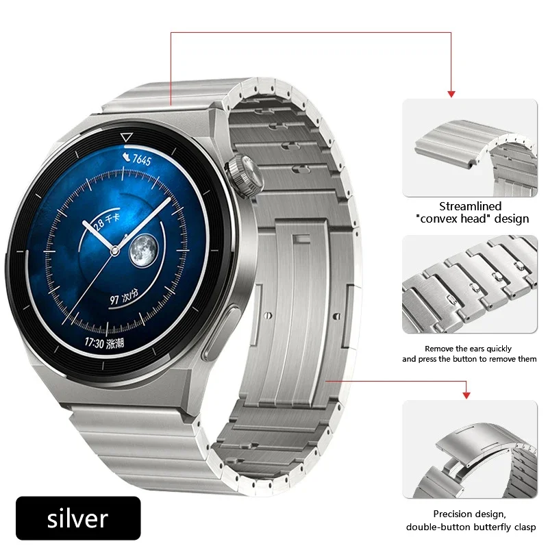 22mm Quick Fit Titanium Metal  - Luxury Watch Galaxy review and price