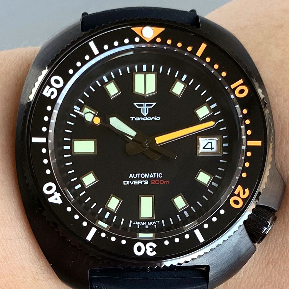 20ATM Tandorio 44mm Turtle 610 - Luxury Watch With Green Dial review and price