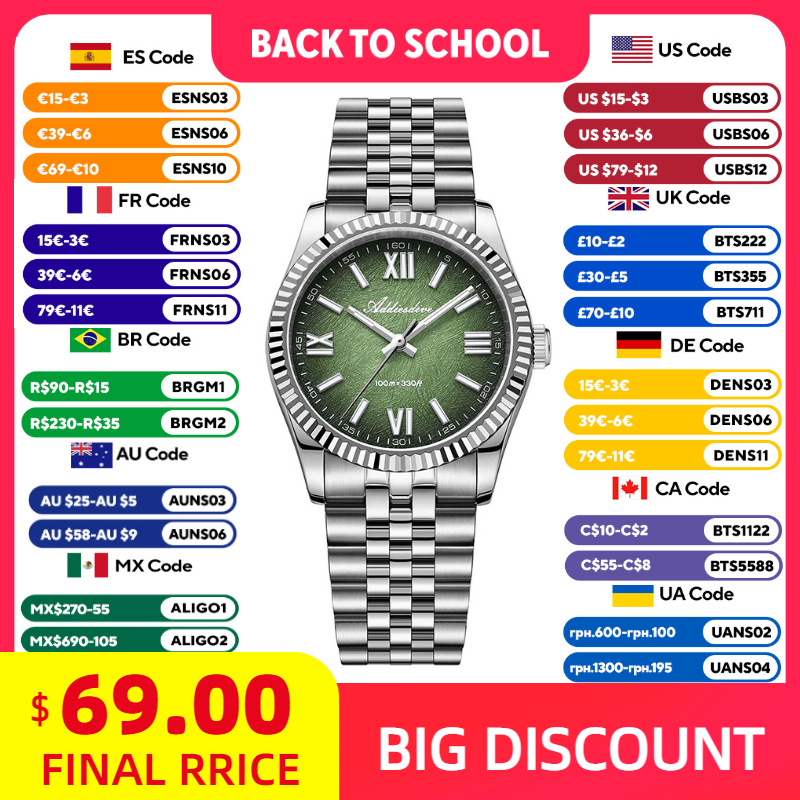 ADDIESDIVE Elegant Watch for W - Luxury Watch & Jewellery Recensioni review and price