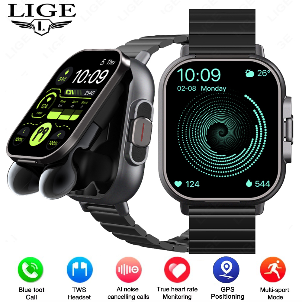 TWS 2in 1 Smart Watch with Hea - Luxury Watch Korea review and price
