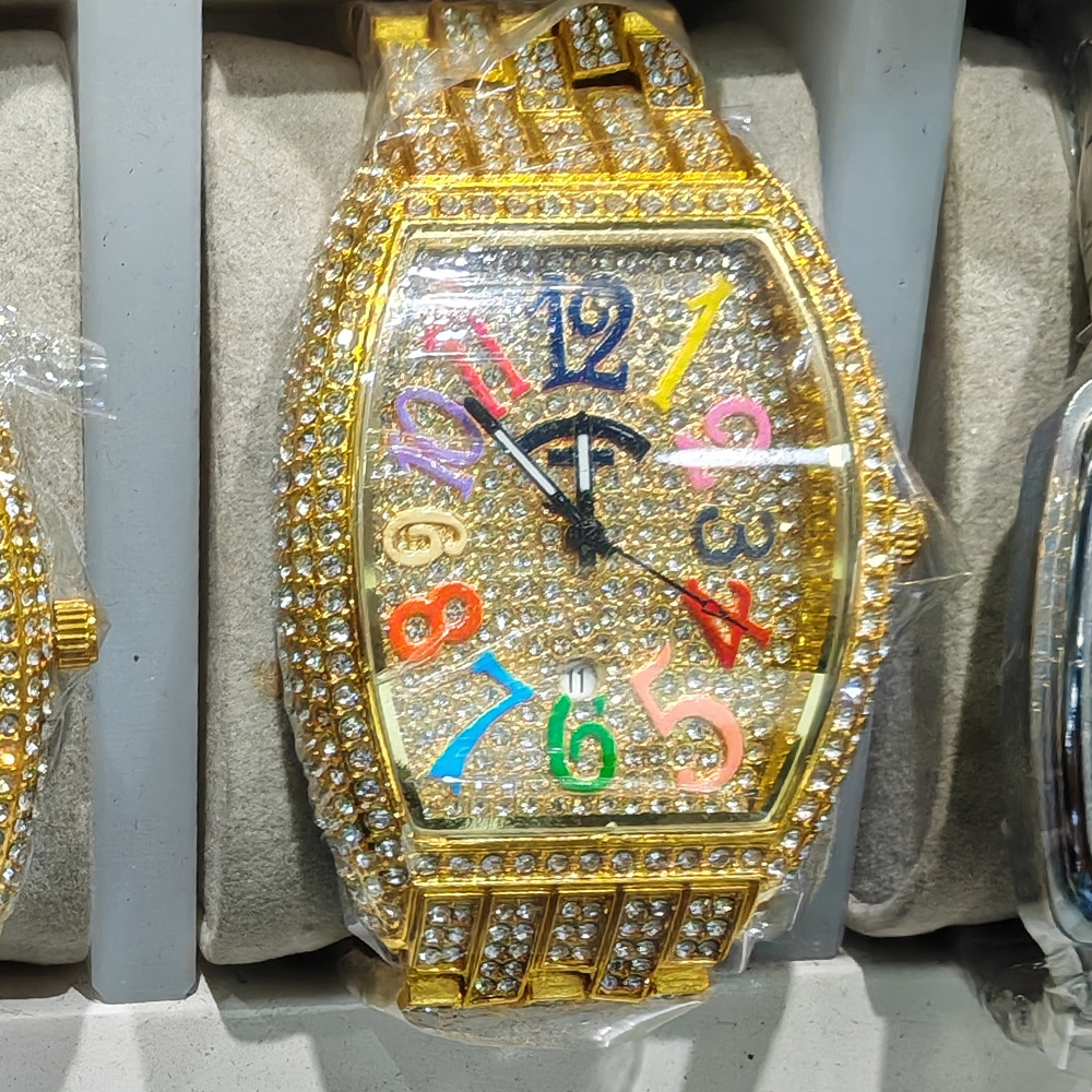 Tonneau NO Logo Full Diamond H - Luxury Watch Brands Logo review and price