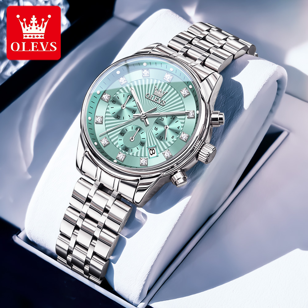 OLEVS Womens Watches Fashion L - Luxury Watch With Green Dial review and price