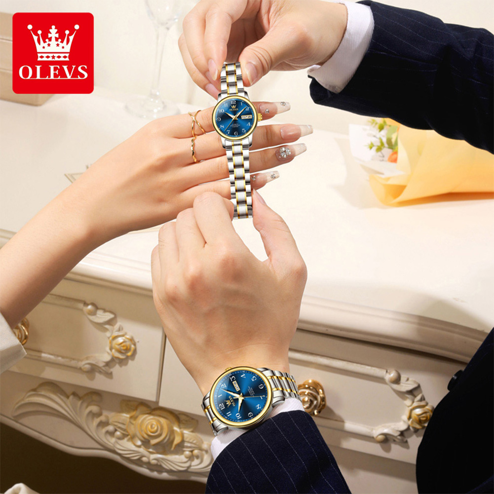 OLEVS Original Couple Watch 2  - Luxury Watch Arabic review and price