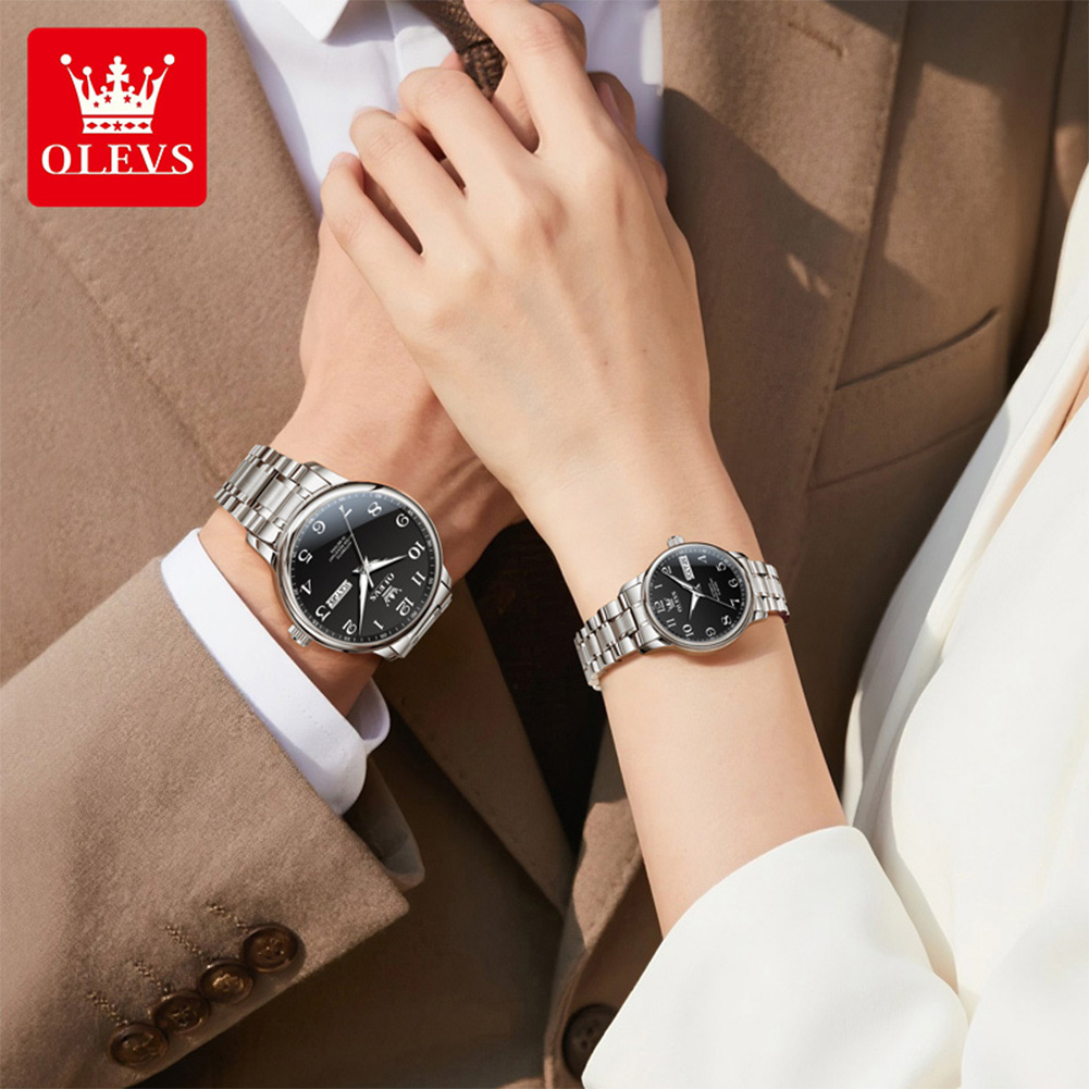 OLEVS Original Couple Watch 2  - Luxury Watch Arabic review and price