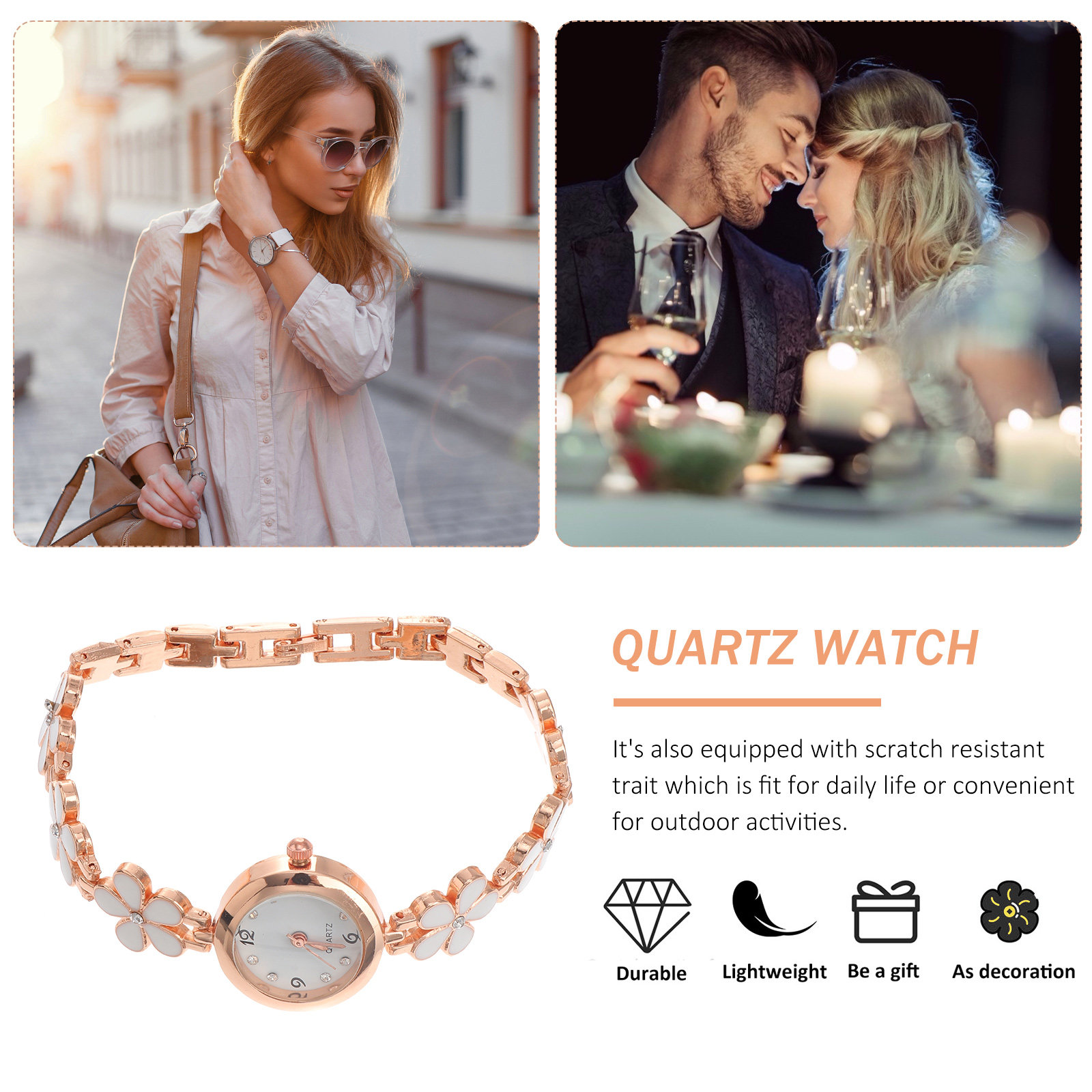 Elegant Crystal Quartz Bracele - Luxury Watch & Jewellery Recensioni review and price