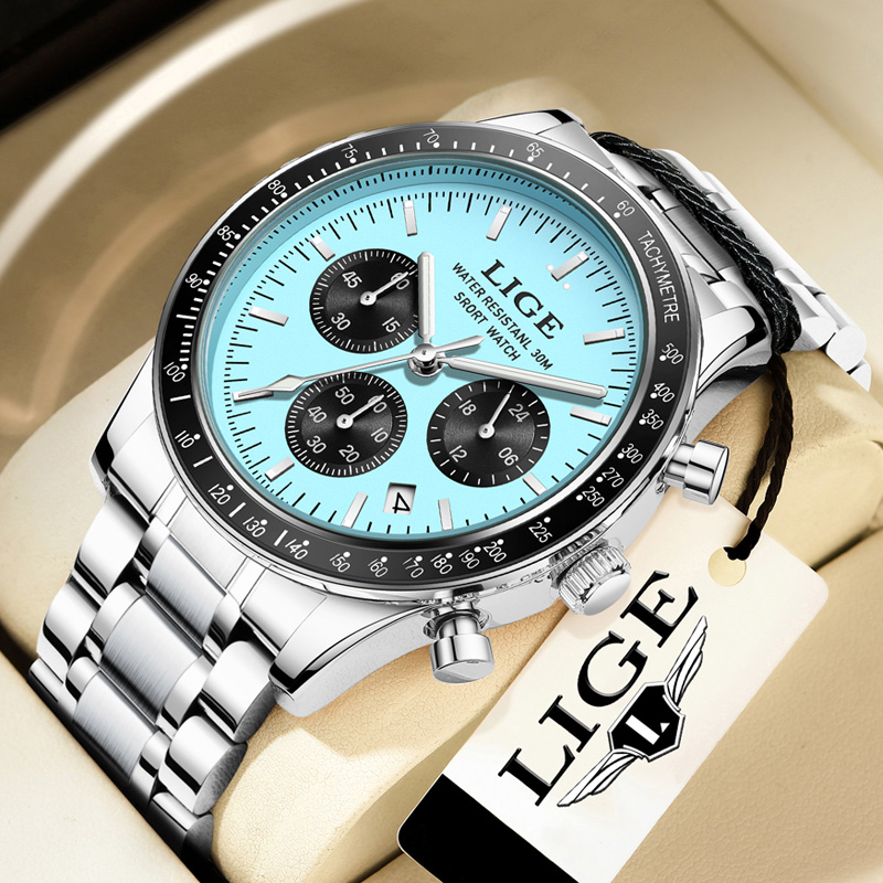 LIGE Top Brand Luxury New Men  - Luxury Watch Low Price review and price