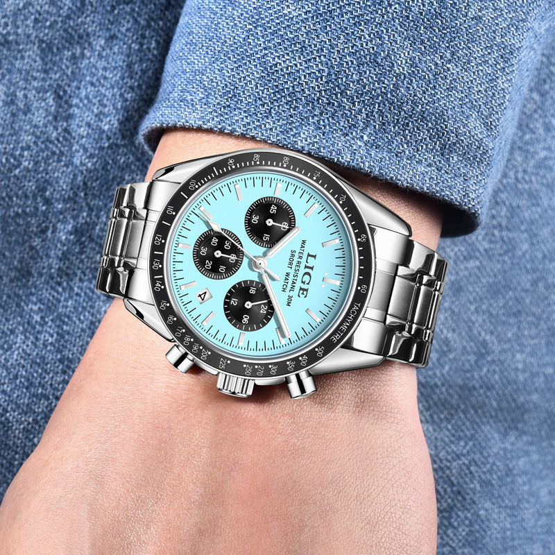 LIGE Top Brand Luxury New Men  - Luxury Watch Low Price review and price