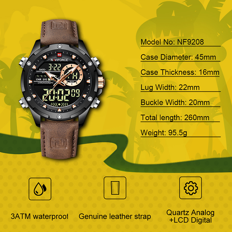New NAVIFORCE Men Watches Quar - Luxury Watch Low Price review and price