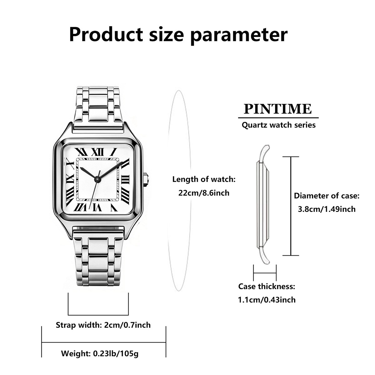 Ladies' Square Luxury Watch, A - Luxury Watch Arabic review and price