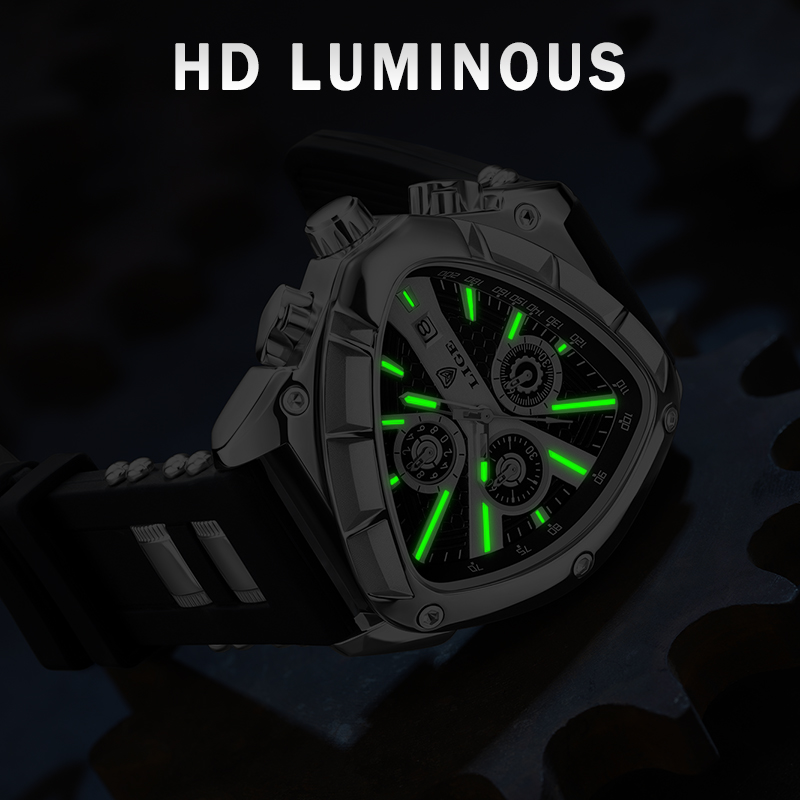 LIGE Fashion Men's Watch Luxur - Watch Triangle Luxury review and price