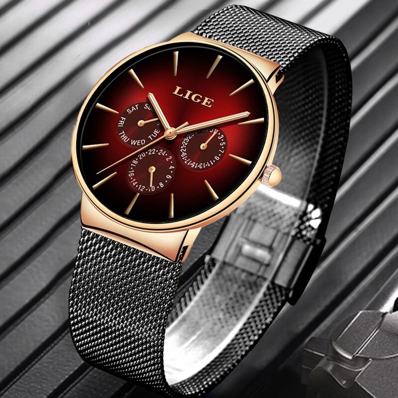 New LIGE Fashion Mens Watches  - Luxury Watch Low Price review and price