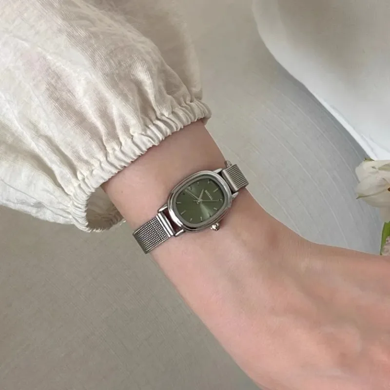 Small Oval Dial Green Watch Si - Luxury Watch With Green Dial review and price