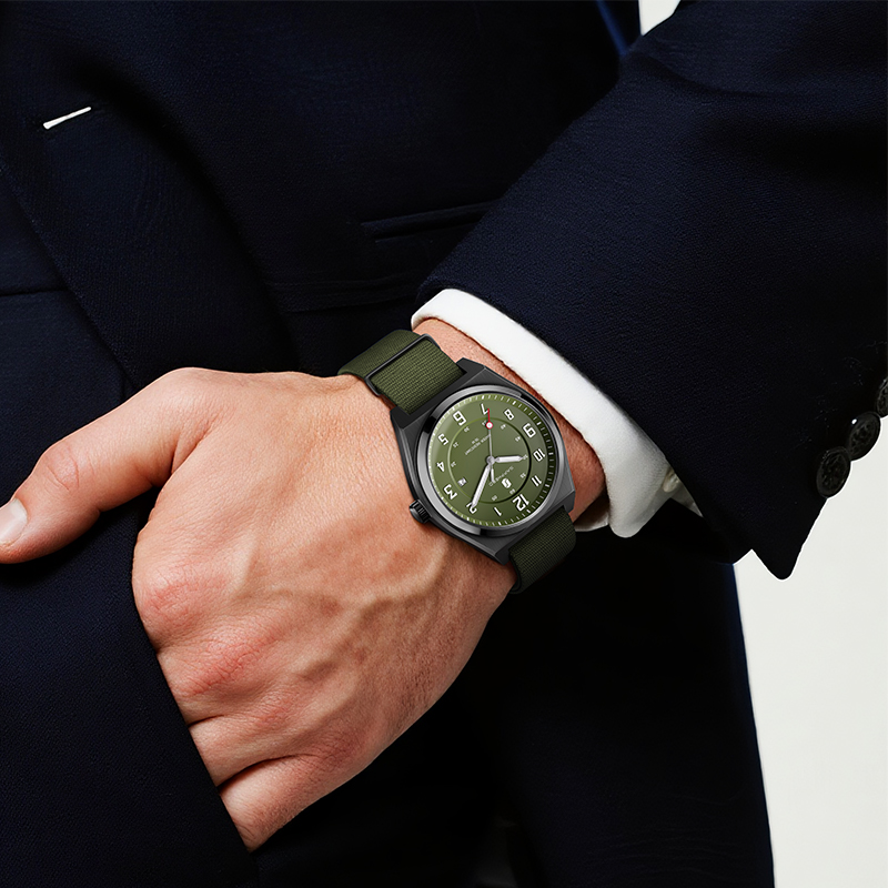 SAPPHERO Men's Sports Quartz W - Luxury Watch With Green Dial review and price