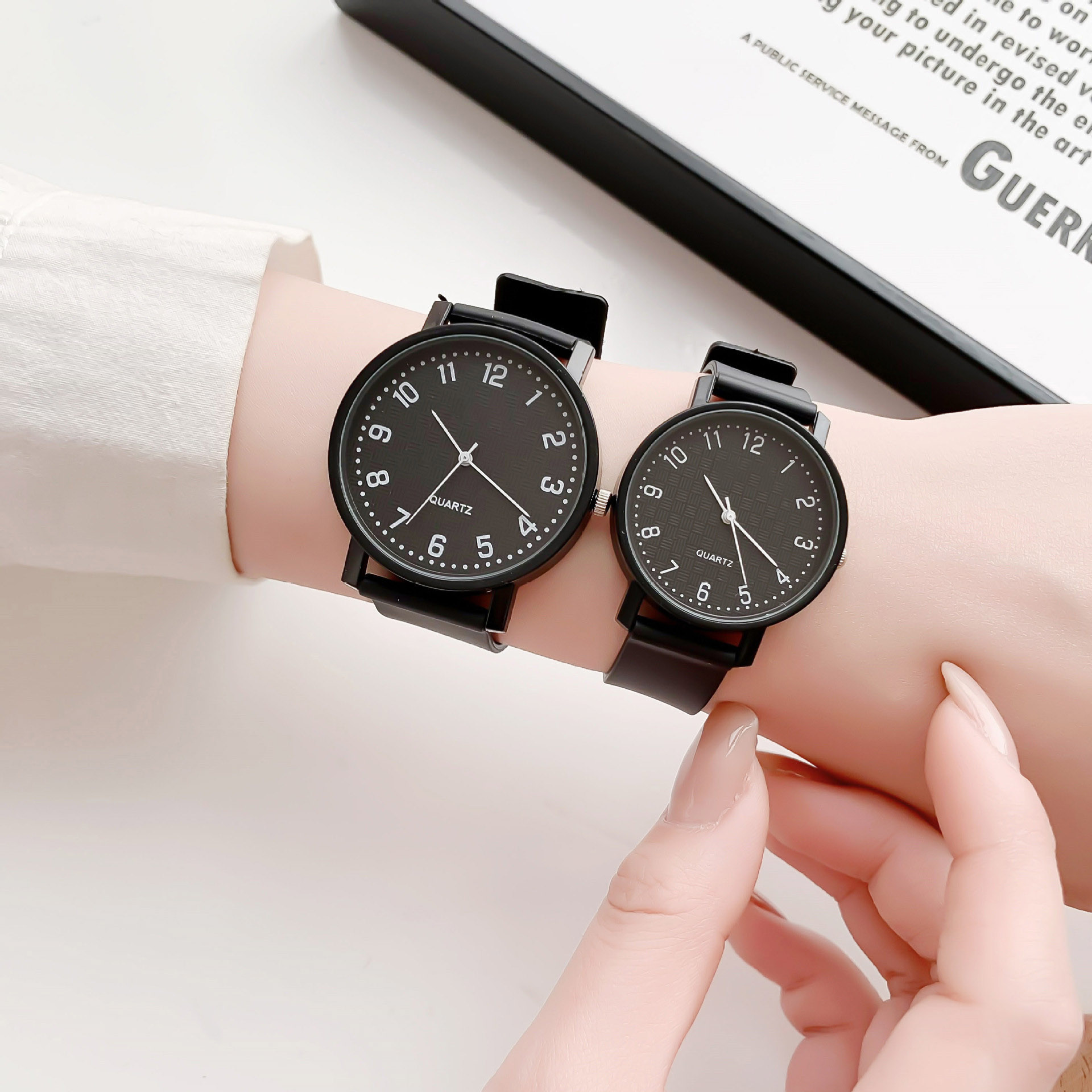 Simple Black Watch Quartz Watc - Luxury Watch Black review and price